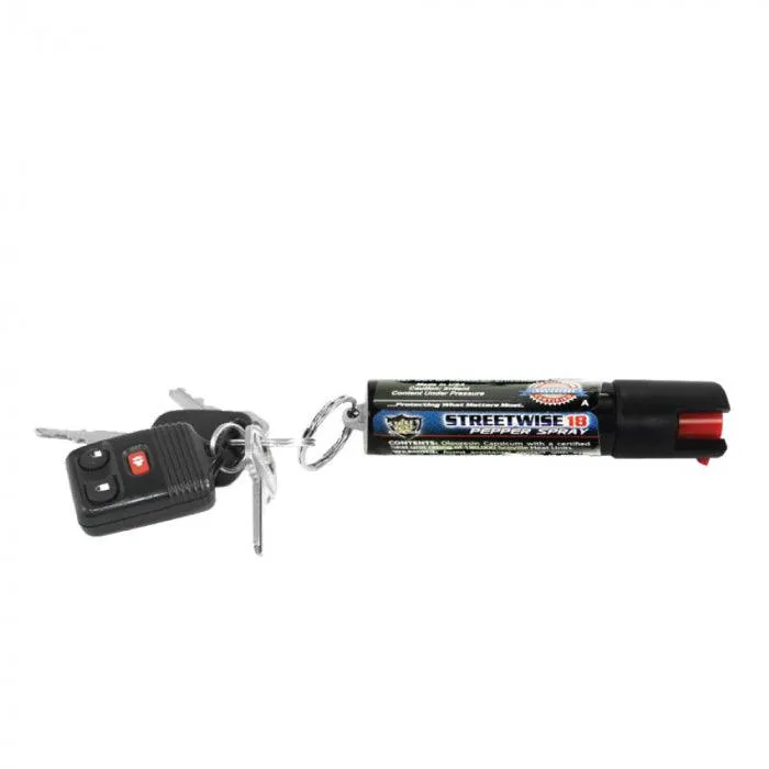 15 Units Pepper Spray 1/2 oz Safety Lock with Key Ring ( SAVE $75.12)