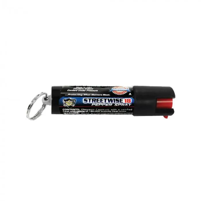 15 Units Pepper Spray 1/2 oz Safety Lock with Key Ring ( SAVE $75.12)