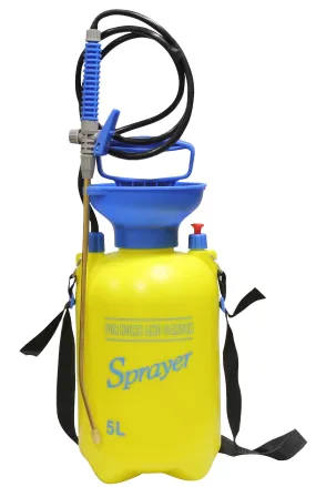 5 Liter High Pressure Portable Sprayer With Shoulder Strap