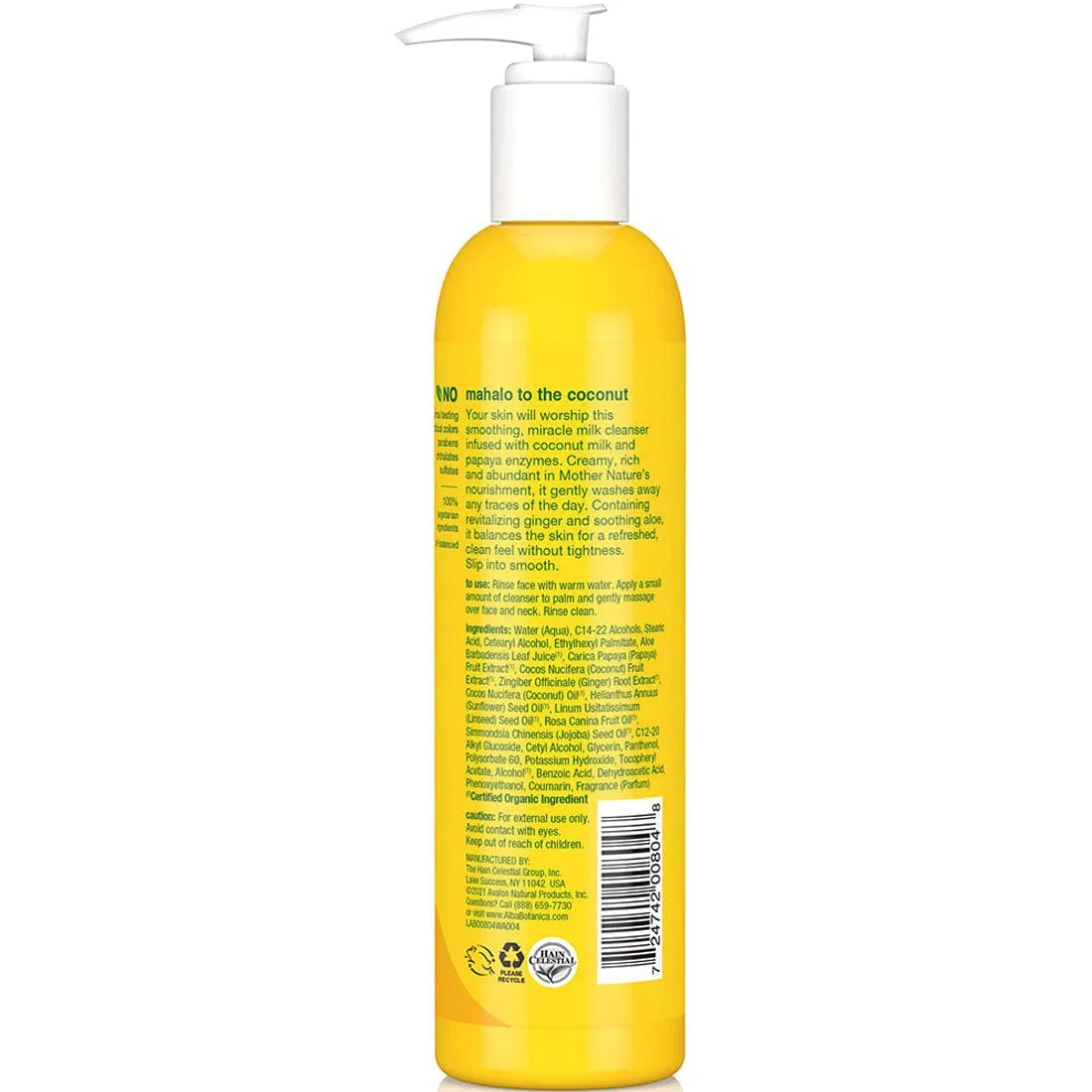 Alba Botanica Hawaiian Coconut Milk Facial Wash, 237ml