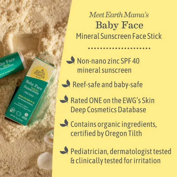 Baby Face Mineral Sunscreen Face Stick SPF 40