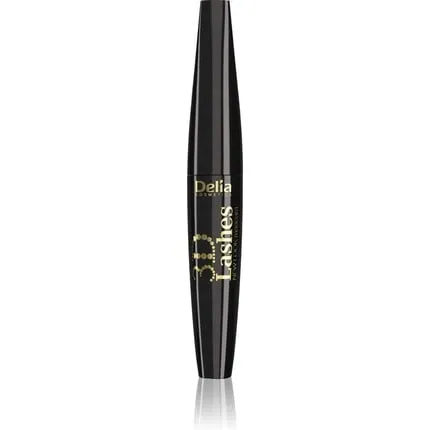 Black mascara 3D Lashes New Look, thickening, lengthening curl extended eyelashes, 12 ml, Delia Cosmetics