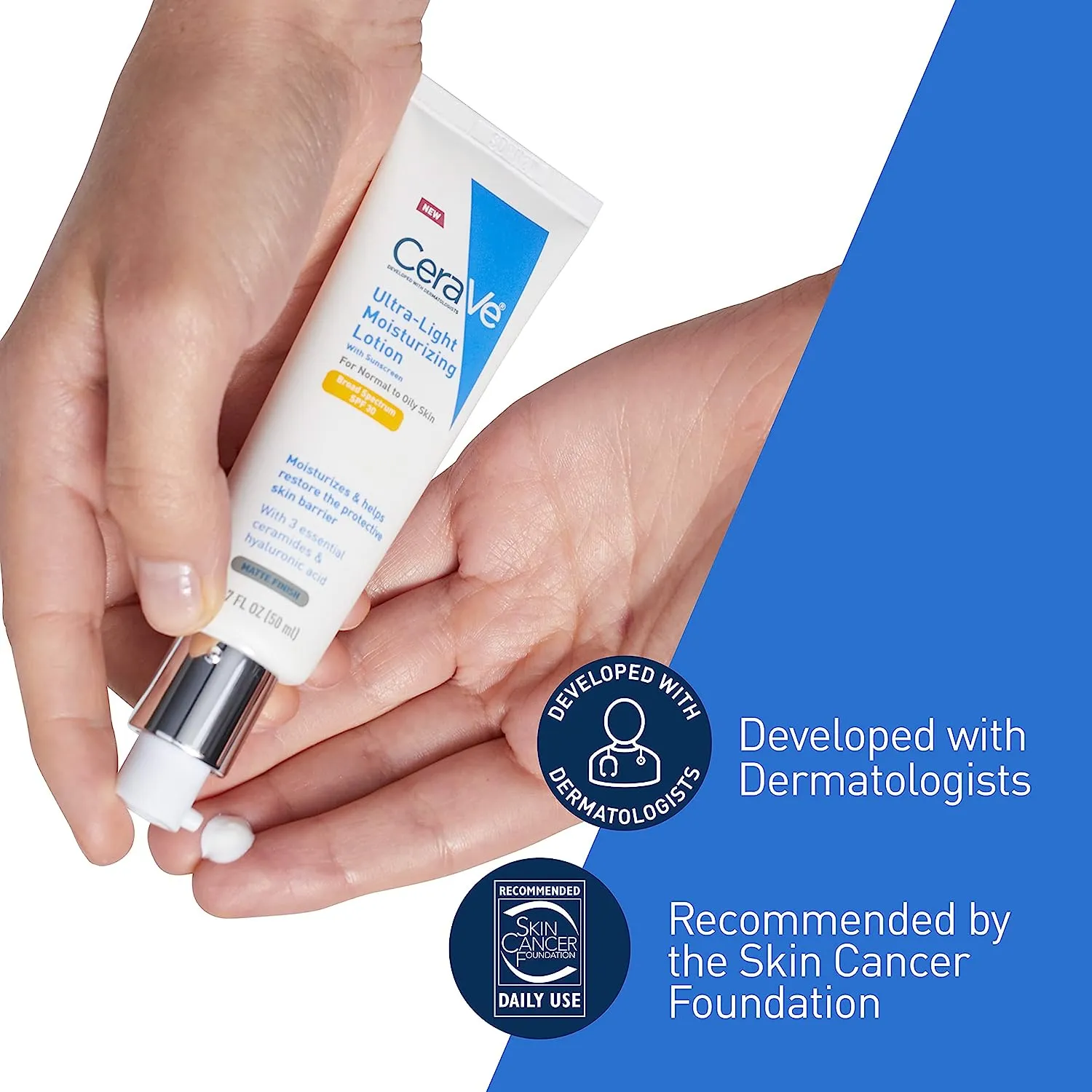 CeraVe Moisturizing Lotion SPF 30| Sunscreen and Face Moisturizer with Hyaluronic Acid & Ceramides