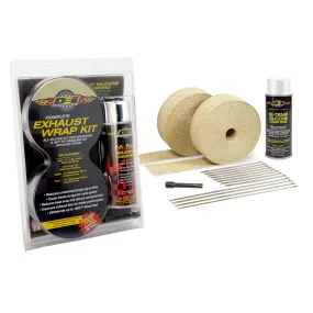 Design Engineering 010091 Exhaust/Pipe Wrap Kit; Tan; w/White HT Coating;