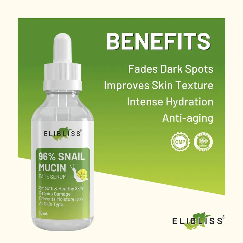 Elibliss Snail Mucin Serum ( Pack of 2 )