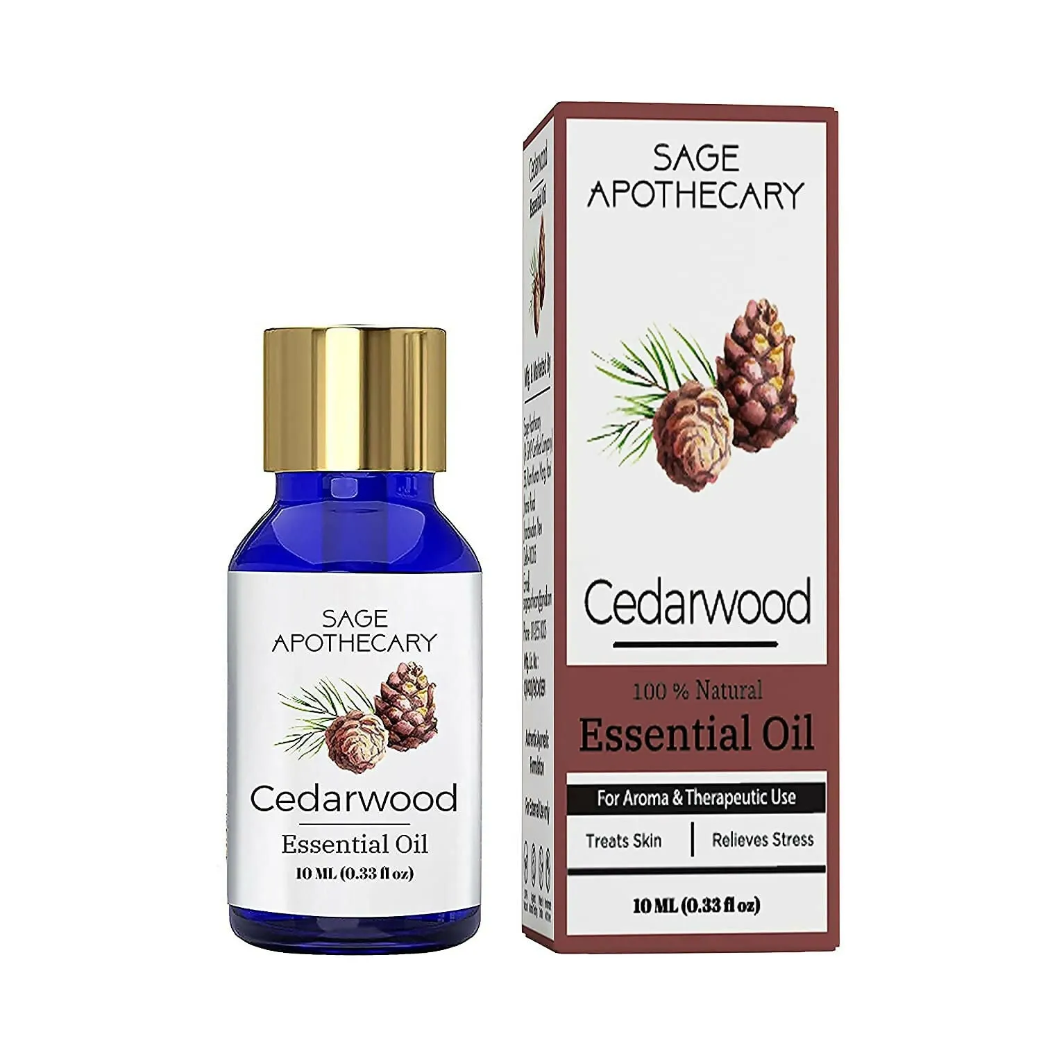 Essential Oil Combo Geranium, Cedarwood & Cinnamon for Skincare & Hair Growth (Pack of 3, 10ml Each)