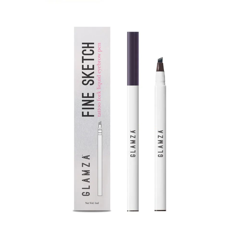 Glamza Fine Sketch Tattoo Fork Liquid Eyebrow Pens – Define & Enhance Your Brows!