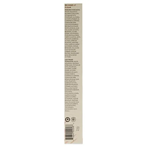 Honest Beauty 2-in-1 Extreme Length Clean Mascara   Lash Primer | Lengthening   Volumizing | EWG Verified, Vegan   Cruelty Free | Black, .27 fl oz