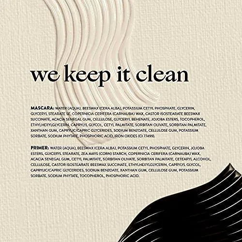 Honest Beauty 2-in-1 Extreme Length Clean Mascara   Lash Primer | Lengthening   Volumizing | EWG Verified, Vegan   Cruelty Free | Black, .27 fl oz