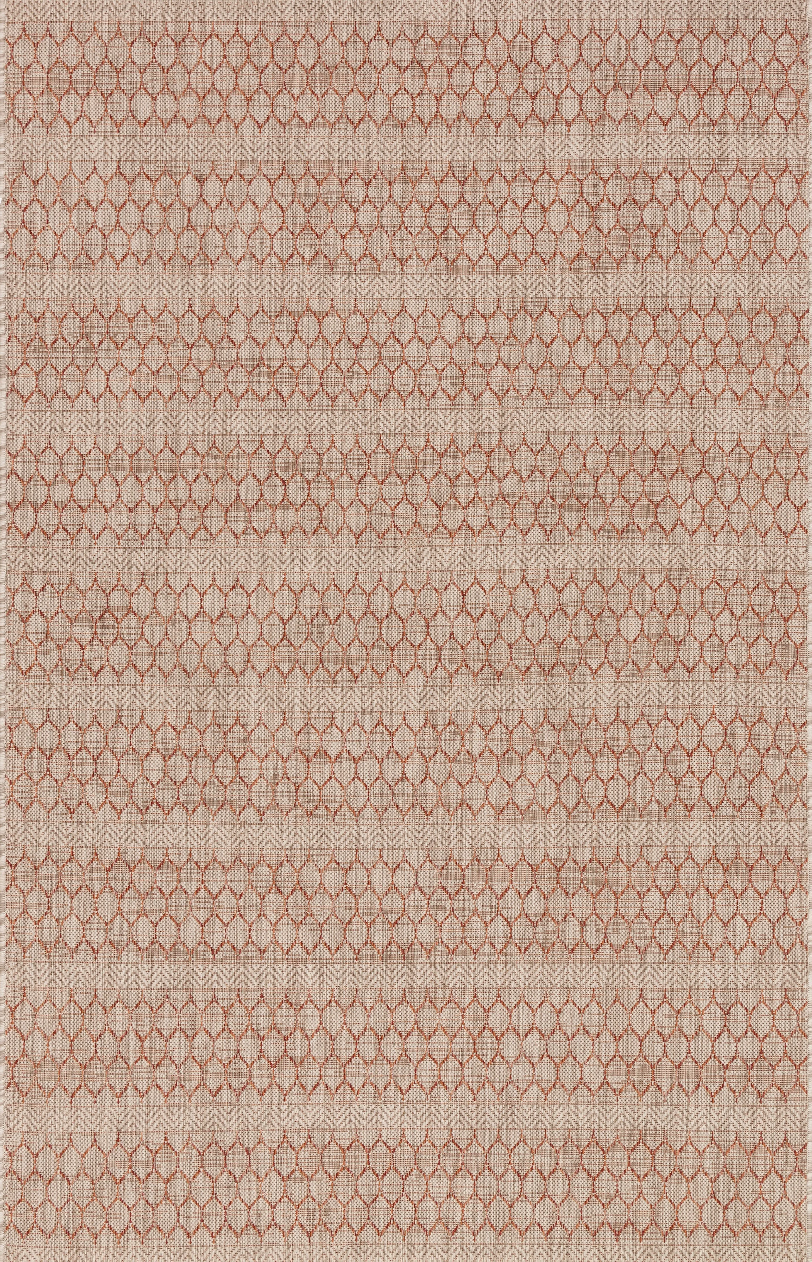 Isle Rug in Beige & Rust