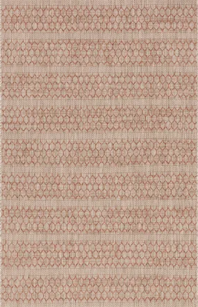 Isle Rug in Beige & Rust