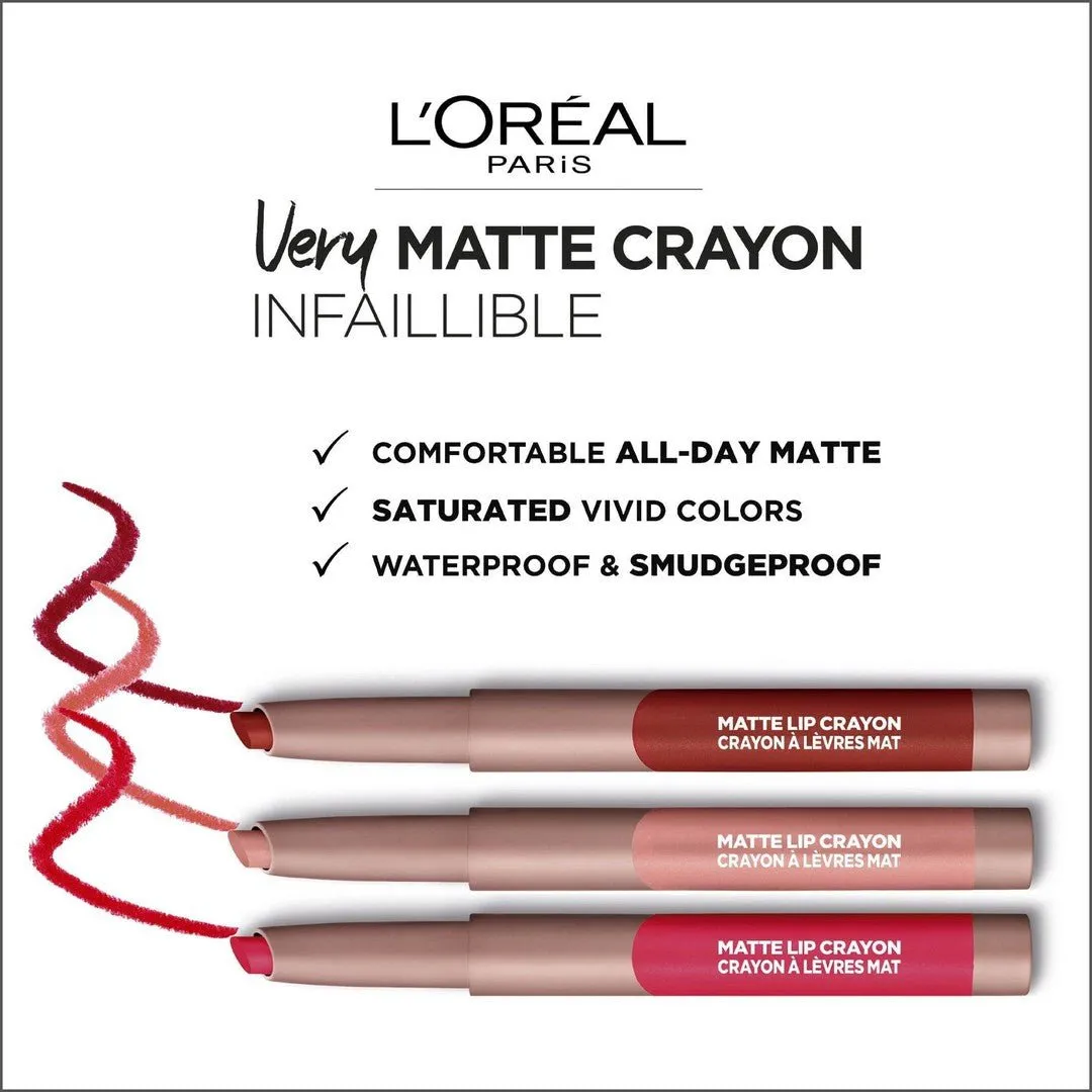 L'Oréal Paris Infaillible Matte Lip Crayon 102 Caramel Blondie