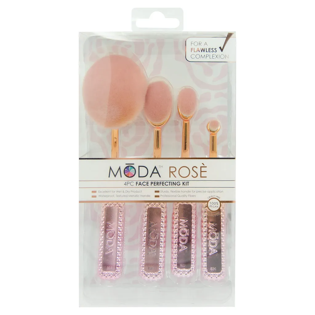 MŌDA® Rosé 4pc Face Perfecting Kit