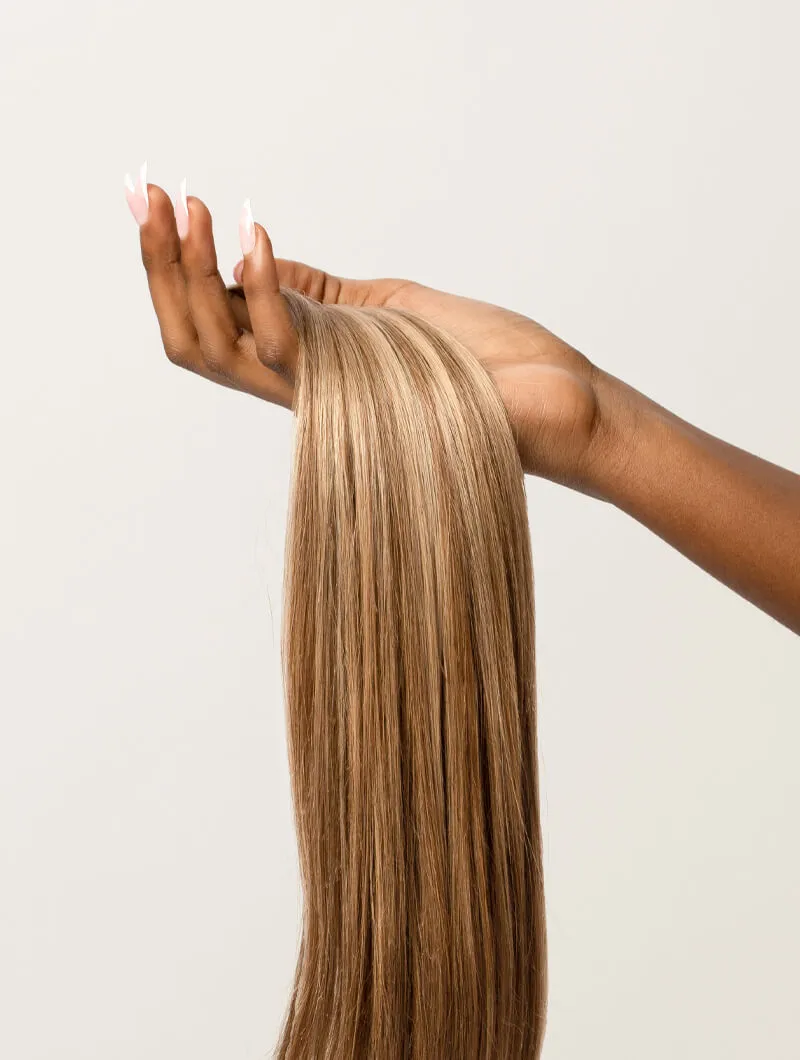 Medium Blonde Highlighted, 20" Classic Clip-In Hair Extensions, P6/16/613 | 220g