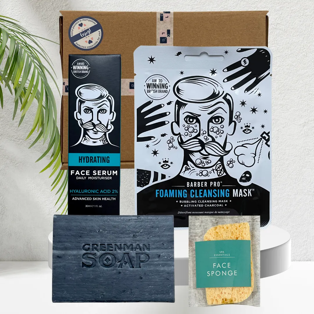 Mens Hydrating Face Serum Skincare Gift Box
