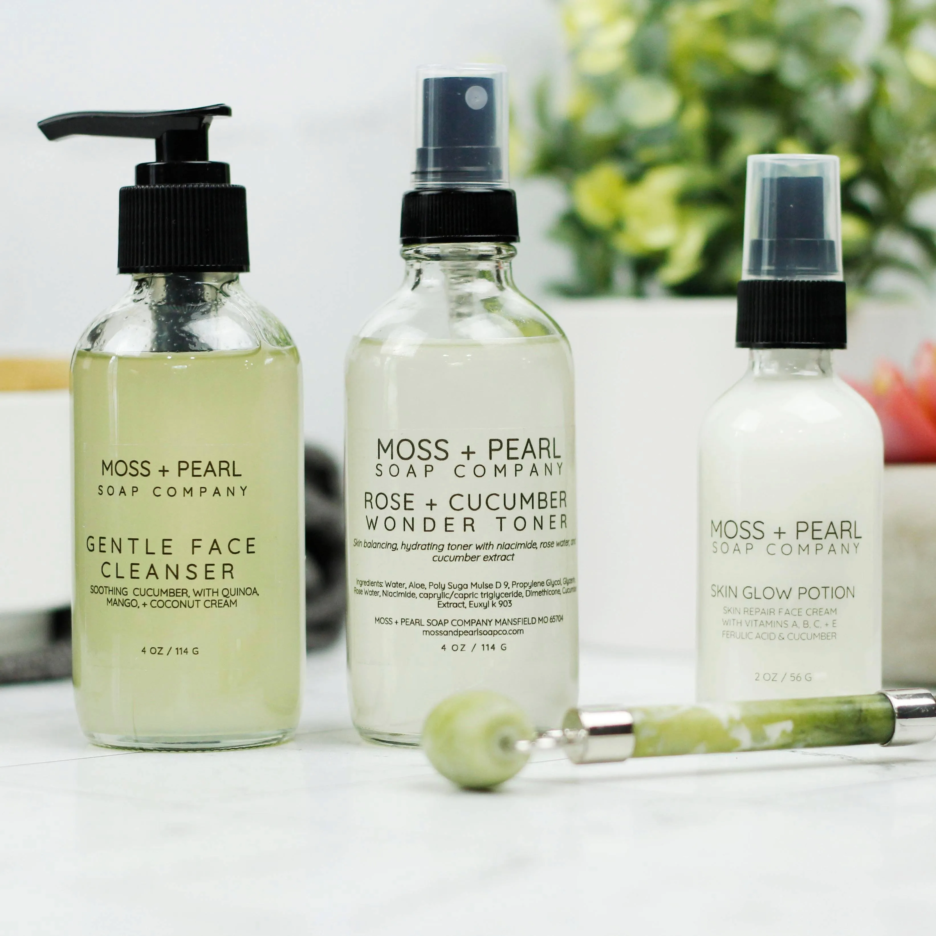Moss   Pearl Soap Company- Gentle Natural Face Cleanser