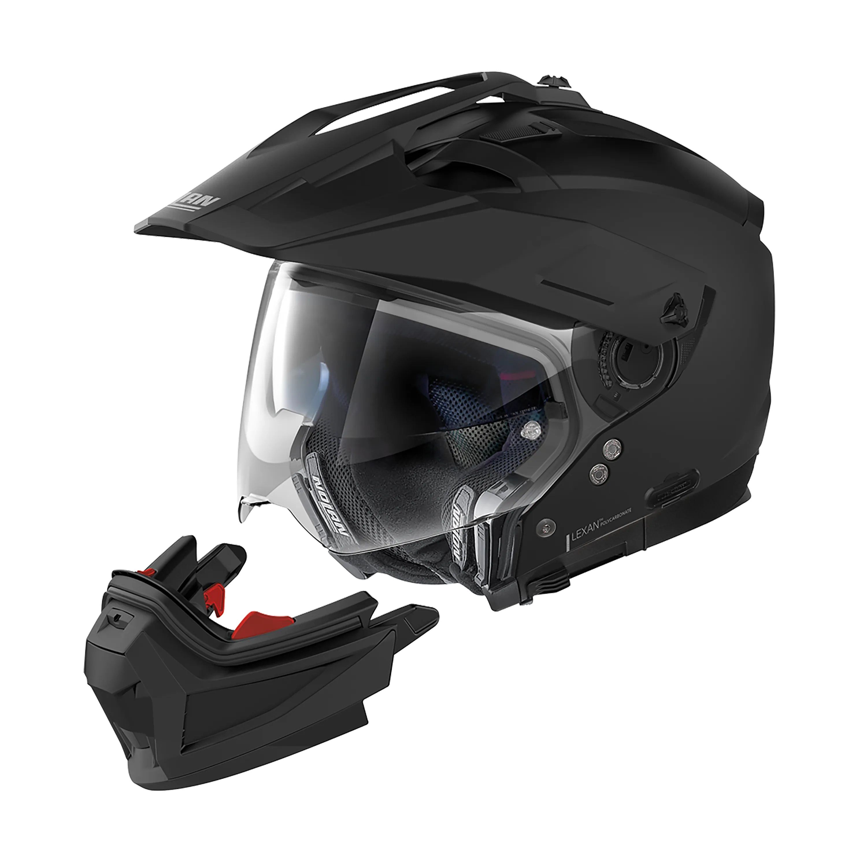 Nolan N70-2 Adventure Skyfall Slate Grey Yellow Motorcycle Helmet