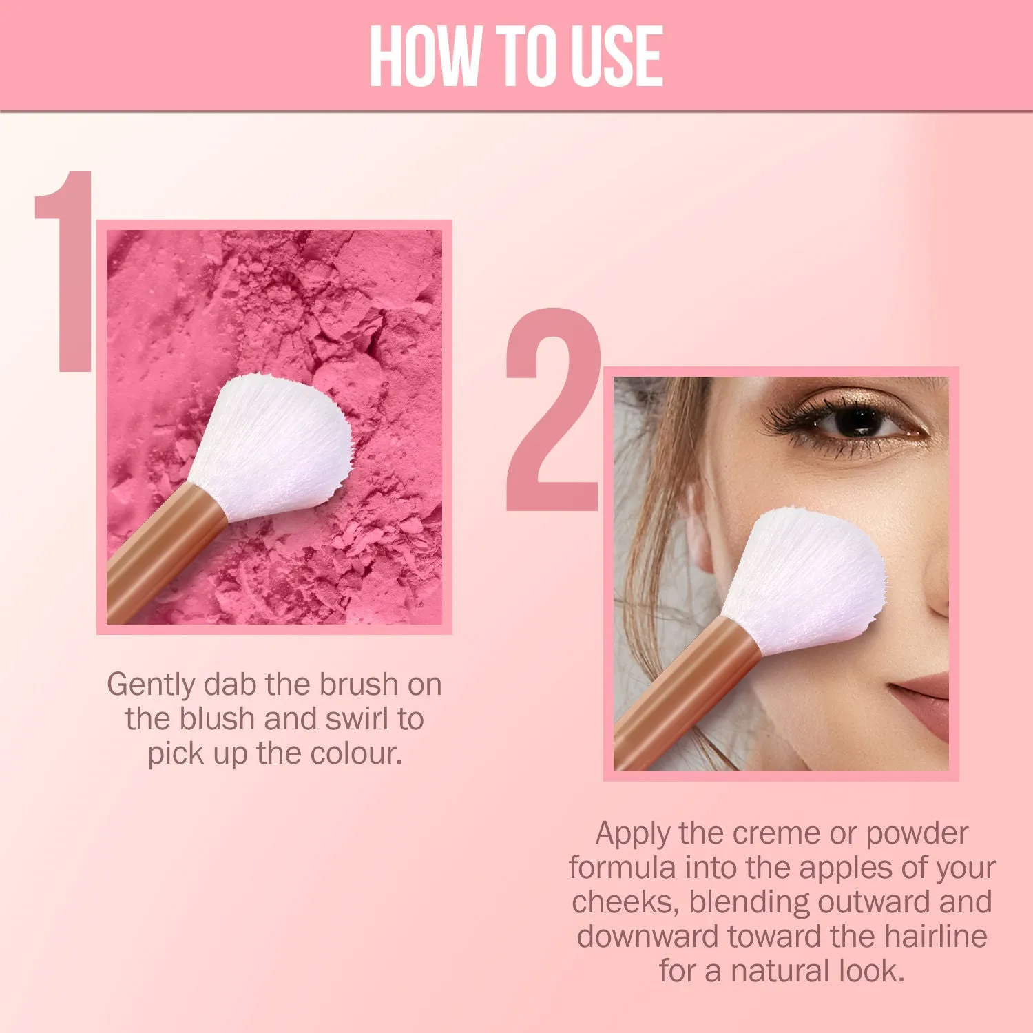 NY Bae Pro Blush Brush | Smooth Blending | Even Application | Fine & Soft Bristles