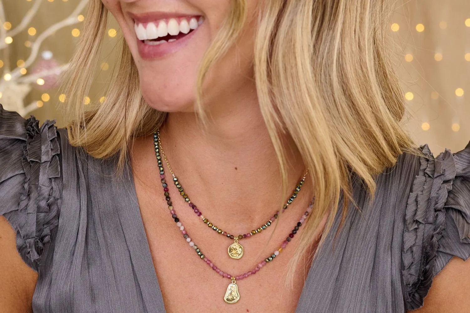 Opulent Tourmaline Necklace and Bracelet Set