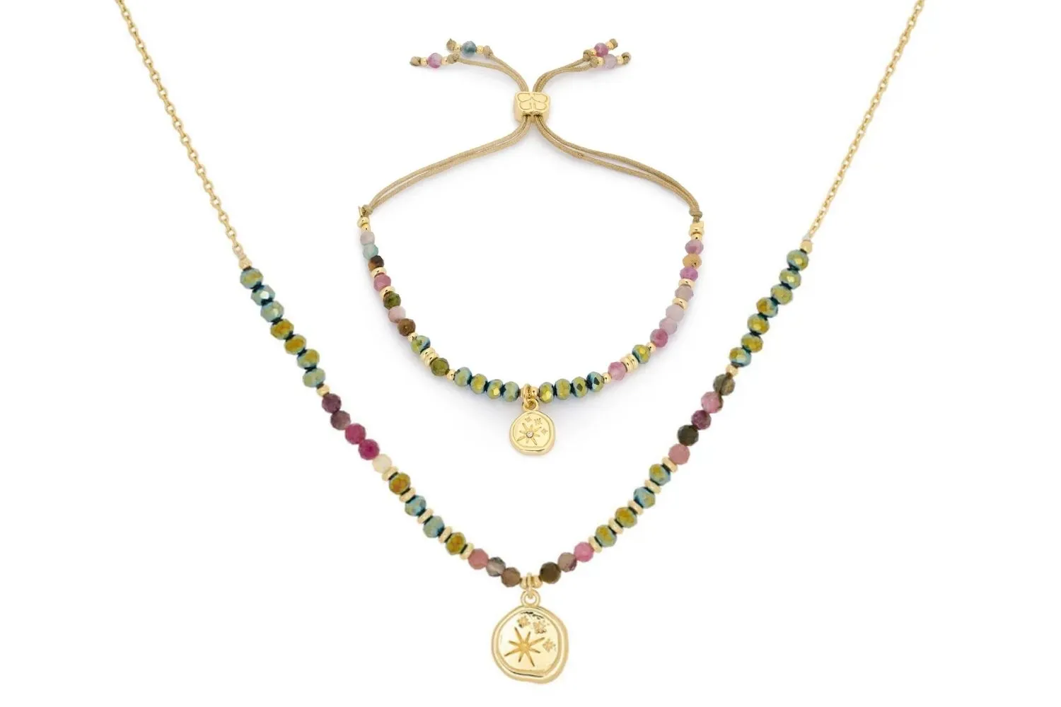 Opulent Tourmaline Necklace and Bracelet Set