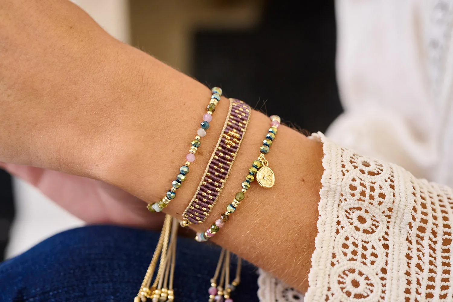 Opulent Tourmaline Necklace and Bracelet Set