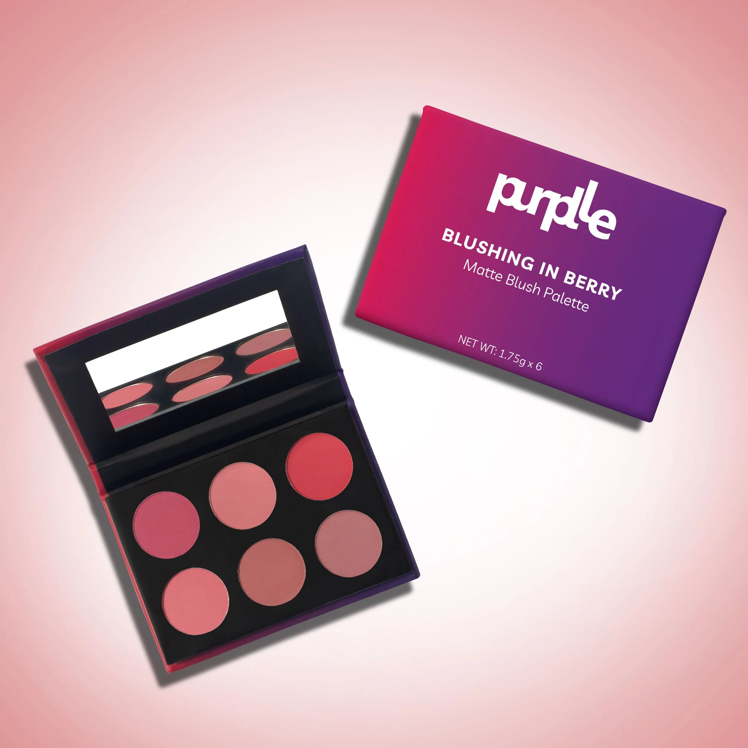 Purplle Blushing in Berry - Matte Blush Palette (10.5 gm)