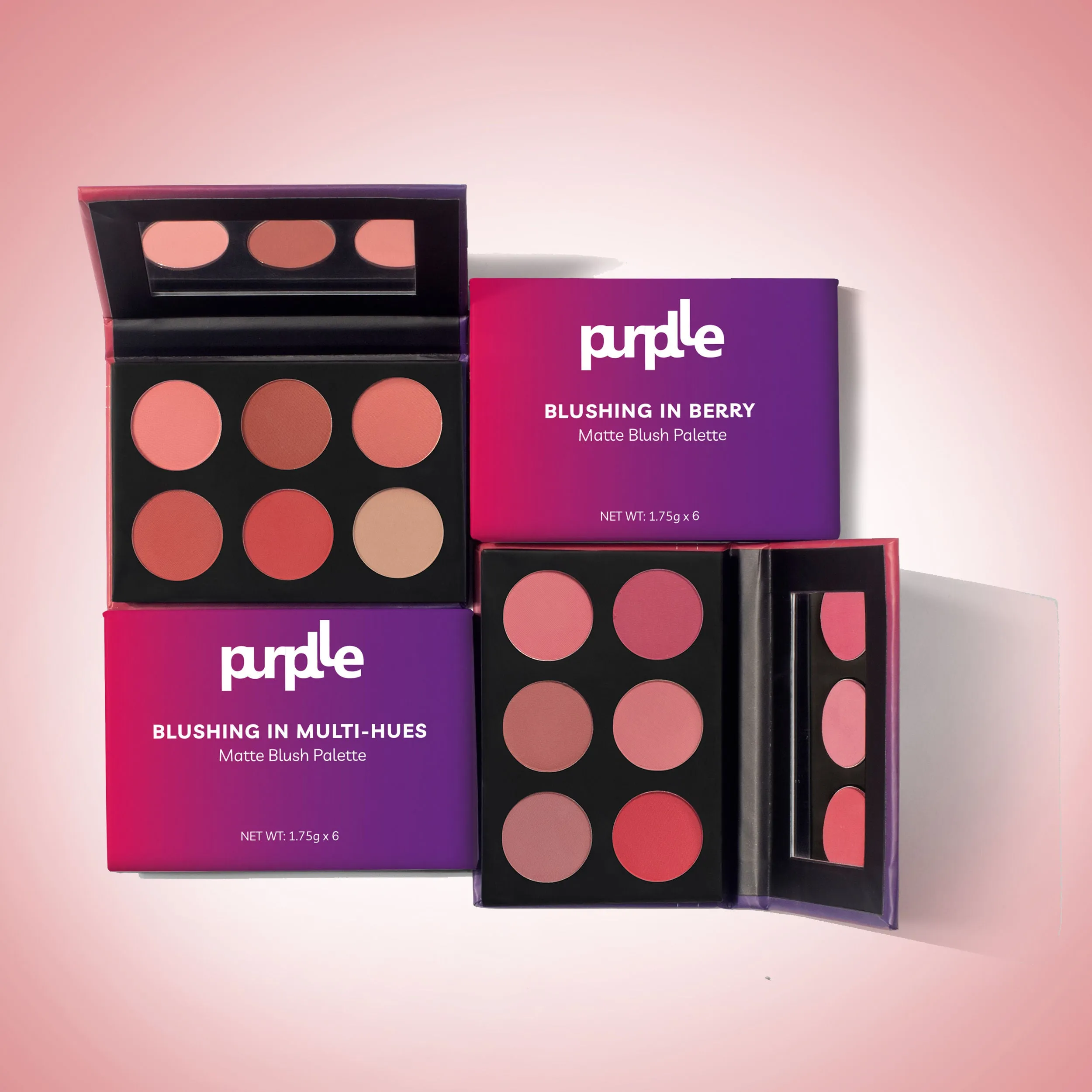 Purplle Blushing in Berry - Matte Blush Palette (10.5 gm)