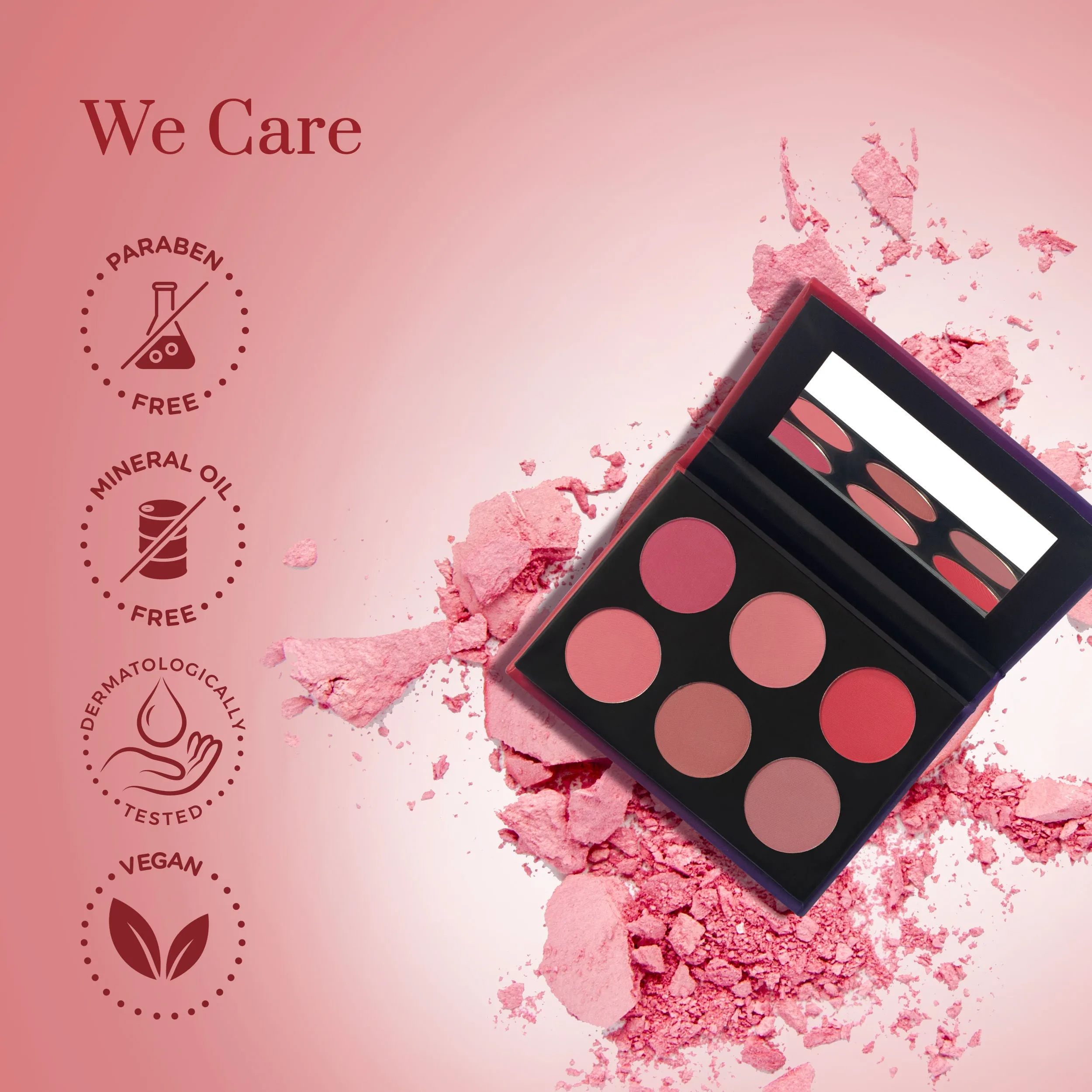 Purplle Blushing in Berry - Matte Blush Palette (10.5 gm)