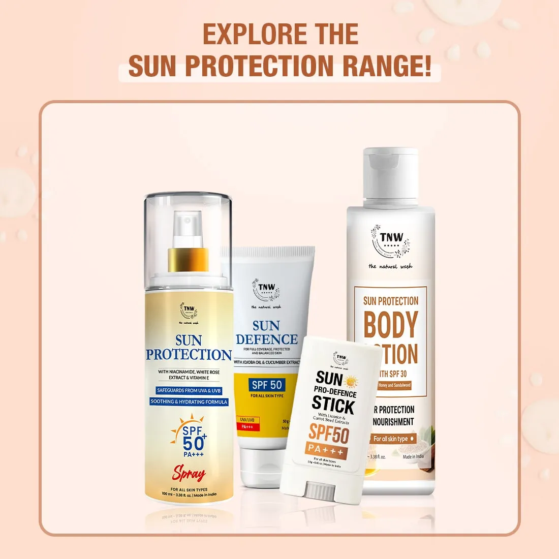 Sun Pro Defence Stick for Easy Sunscreen Reapplication .