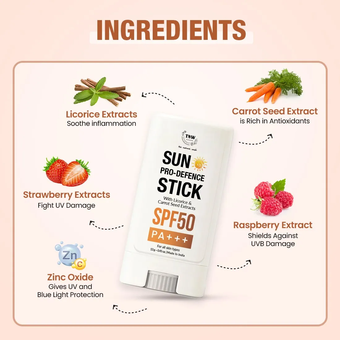 Sun Pro Defence Stick for Easy Sunscreen Reapplication .