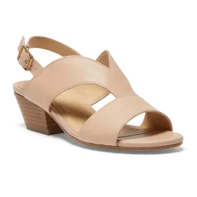 Valetta Heel in Blush Leather