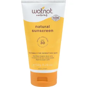 Wotnot Natural Sunscreen SPF 30 Suitable Sensitive Skin 150g